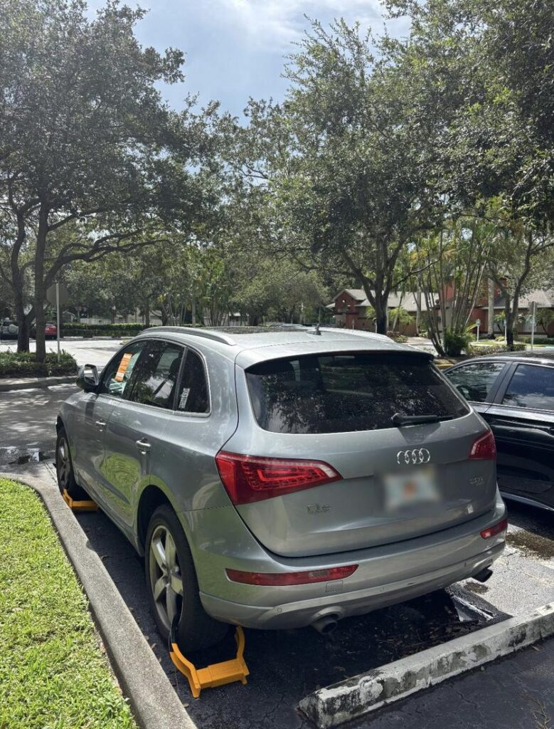 Booted Audi SUV